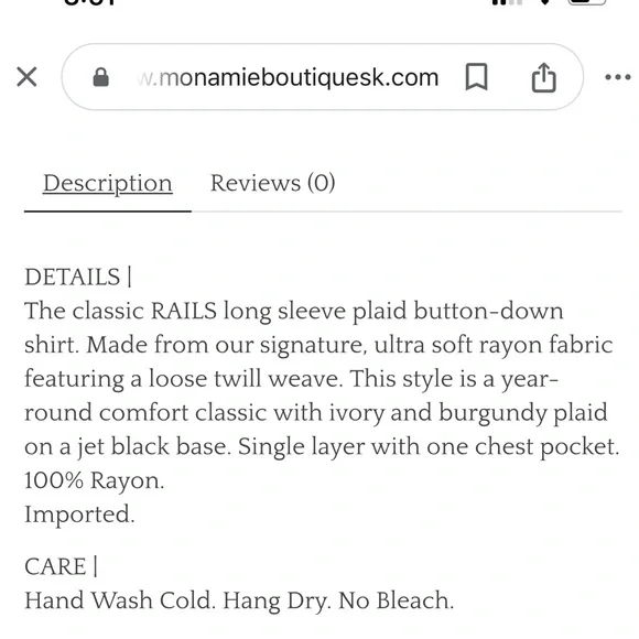 Rails long sleeve blouse - Picture 9 of 9